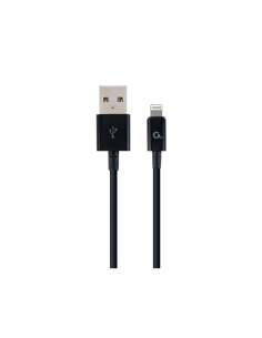 Cablexpert CC-USB2P-AMLM-1M cable de conector Lightning Negro