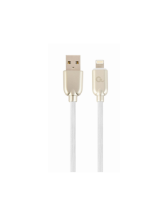 Cablexpert CC-USB2R-AMLM-1M-W cable de conector Lightning Blanco