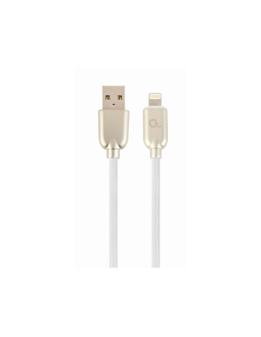 Cablexpert CC-USB2R-AMLM-2M-W cable de conector Lightning Blanco