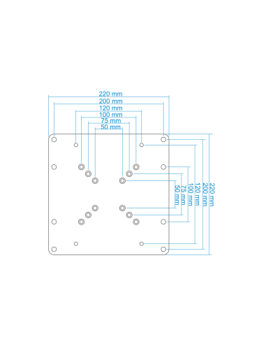 TooQ VMA0200-B accesorio para soporte de televisor