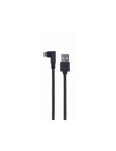 Gembird CC-USB2-AMLML-0.2M cable de conector Lightning 0,2 m Negro