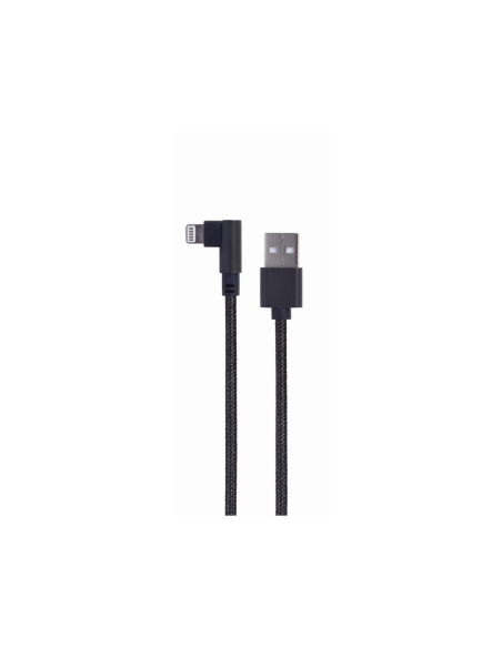 Gembird CC-USB2-AMLML-0.2M cable de conector Lightning 0,2 m Negro