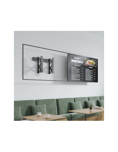 AISENS Soporte para Videowall Nivelable y Función Pop-Out para TV 45Kg de 37-70, Negro