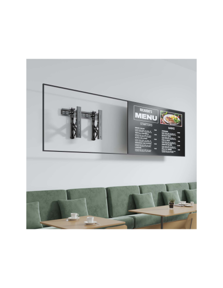 AISENS Soporte para Videowall Nivelable y Función Pop-Out para TV 45Kg de 37-70, Negro