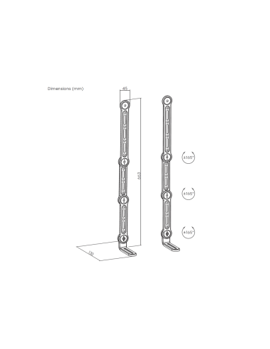 AISENS SPK04U-377 accesorio para barra de sonido Montaje en pared