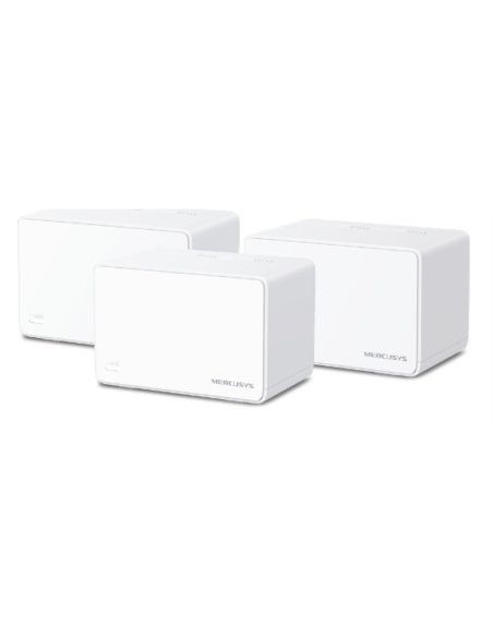 Mercusys Halo H80X (3-pack) Doble banda (2,4 GHz / 5 GHz) Wi-Fi 6 (802.11ax) Blanco Interno