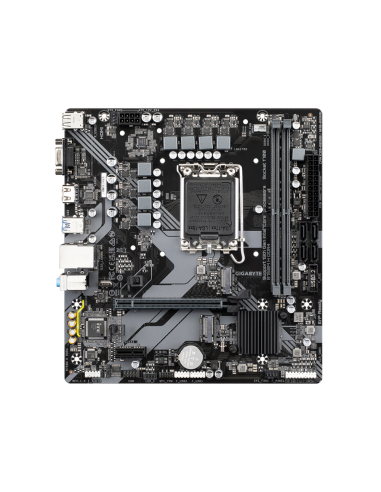 GIGABYTE B760M H DDR4 Placa base - Soporta CPUs Intel Core de 14ª generación, VRM digital de 6+1+1 fases, hasta 3200MHz DDR4 (OC