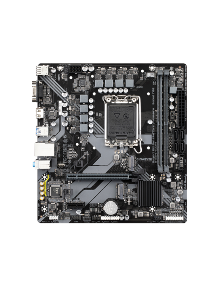 GIGABYTE B760M H DDR4 Placa base - Soporta CPUs Intel Core de 14ª generación, VRM digital de 6+1+1 fases, hasta 3200MHz DDR4 (OC