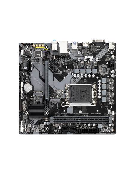 GIGABYTE B760M H DDR4 Placa base - Soporta CPUs Intel Core de 14ª generación, VRM digital de 6+1+1 fases, hasta 3200MHz DDR4 (OC