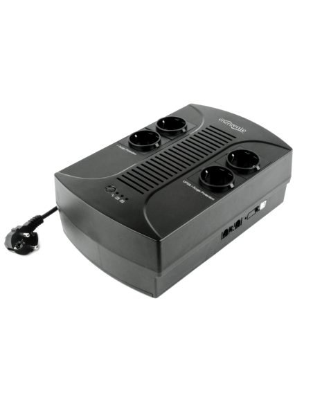 Gembird EG-UPS-001 sistema de alimentación ininterrumpida (UPS) 0,65 kVA 390 W 4 salidas AC
