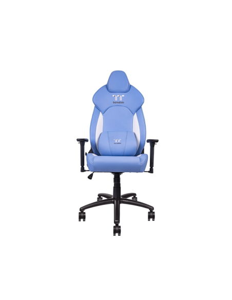 Thermaltake GGC-VCO-LWLWDS-01 silla para videojuegos Butaca para jugar Asiento acolchado Azul, Blanco