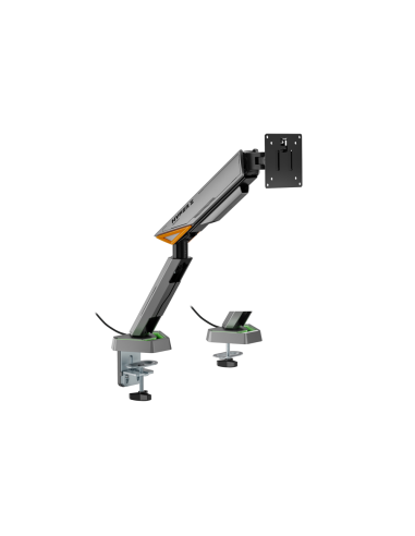 AISENS DT49TSRRGB-347 soporte para monitor 124,5 cm (49") Escritorio Negro, Gris