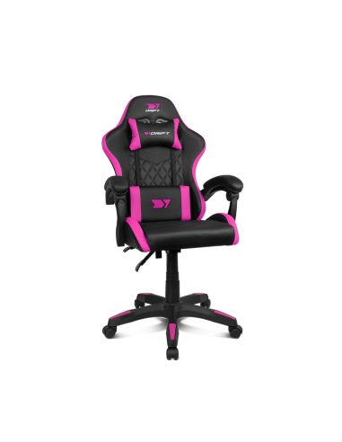 DRIFT DR35 Silla para videojuegos de PC Asiento acolchado Negro, Rosa