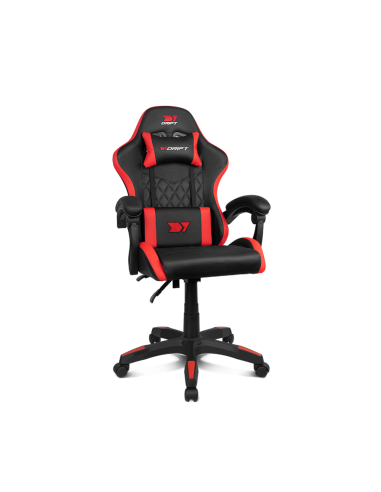 DRIFT DR35BR silla para videojuegos Silla para videojuegos de PC Asiento acolchado Negro, Rojo