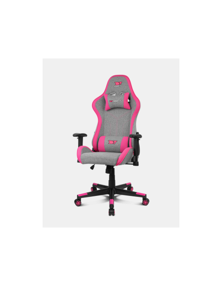 DRIFT DR90 PRO Silla para videojuegos de PC Asiento acolchado Gris, Rosa