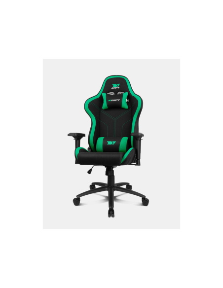 DRIFT DR110BG silla para videojuegos Butaca para jugar Asiento acolchado Negro, Verde