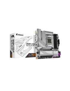GIGABYTE B650M AORUS ELITE AX ICE Placa base - AMD Ryzen serie 9000, VRM de 12+2+2 fases, hasta 8000 MHz DDR5 (OC), 1xPCIe 5.0 +