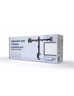 TooQ DB1533TNR-B soporte para monitor 81,3 cm (32") Escritorio Negro