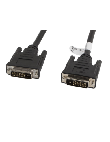 Lanberg CA-DVID-10CC-0018-BK cable DVI 1,8 m DVI-D Negro