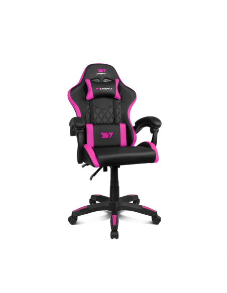 DRIFT DR35 Silla para videojuegos de PC Asiento acolchado Negro, Rosa