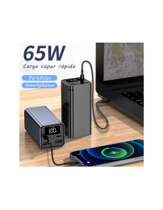 Leotec Batería externa para portátiles 65W POWER DELIVERY 20.000mAh