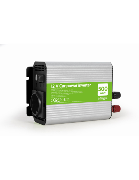 Gembird EG-PWC500-01 adaptador e inversor de corriente Auto 500 W Gris