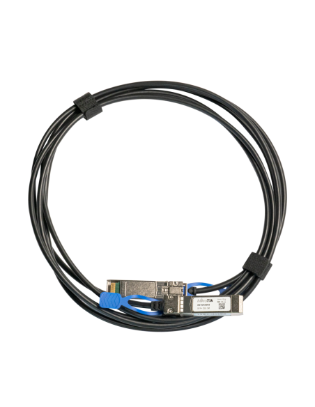 Mikrotik XS+DA0003 Cable de fibra óptica e InfiniBand 3 m SFP/SFP+/SFP28 Negro