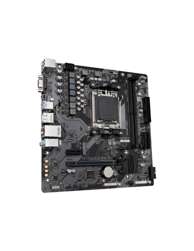 GIGABYTE B650M S2H Placa base - AMD Ryzen serie 9000, VRM de 5+2+2 fases, hasta 6400 MHz DDR5 (OC), 1xPCIe 4.0 M.2, LAN GbE, USB