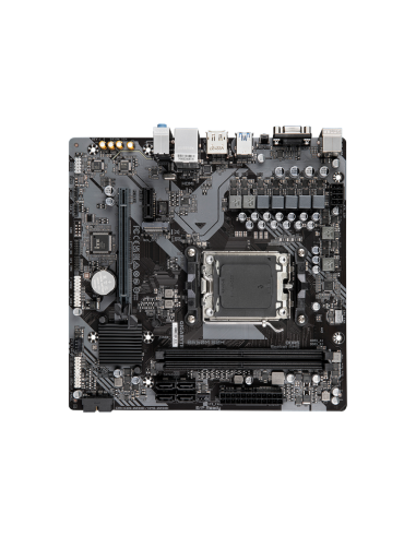 GIGABYTE B650M S2H Placa base - AMD Ryzen serie 9000, VRM de 5+2+2 fases, hasta 6400 MHz DDR5 (OC), 1xPCIe 4.0 M.2, LAN GbE, USB