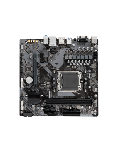 GIGABYTE B650M S2H Placa base - AMD Ryzen serie 9000, VRM de 5+2+2 fases, hasta 6400 MHz DDR5 (OC), 1xPCIe 4.0 M.2, LAN GbE, USB
