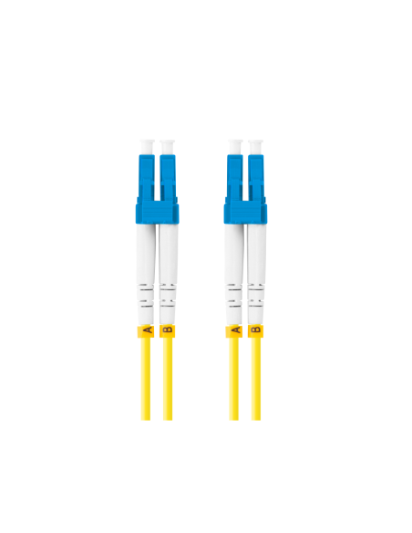 Lanberg FO-LULU-SD11-0010-YE Cable de fibra óptica e InfiniBand 3 m LC Amarillo