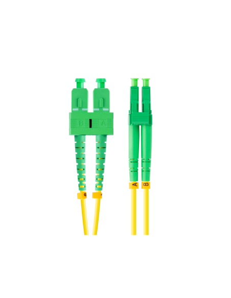 Lanberg FO-SALA-SD11-0020-YE Cable de fibra óptica e InfiniBand 2 m SC LC Amarillo