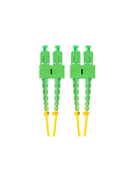 Lanberg FO-SASA-SD11-0020-YE Cable de fibra óptica e InfiniBand 2 m SC Verde, Amarillo