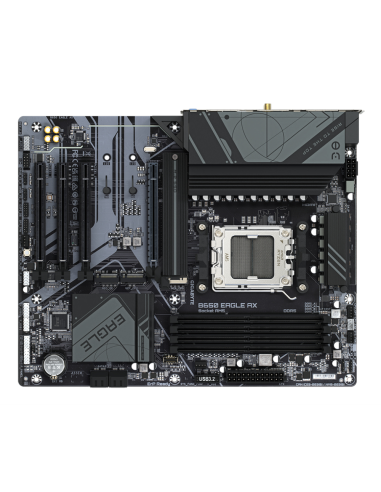 GIGABYTE B650 EAGLE AX Placa base - AMD Ryzen serie 9000, VRM de 12+2+2 fases, hasta 7600 MHz DDR5 (OC), 1xPCIe 5.0 + 2xPCIe 4.0