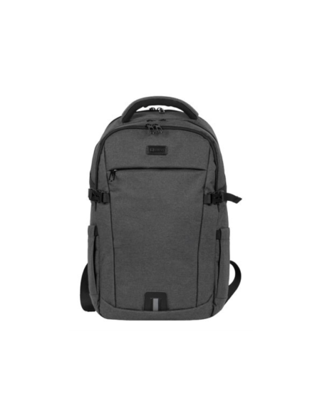 NATEC NTO-2226 mochila City backpack Negro, Gris Poliéster