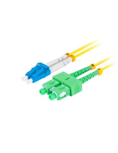 Lanberg FO-LUSA-SD11-0020-YE Cable de fibra óptica e InfiniBand 2 m SC LC LC/SC Amarillo