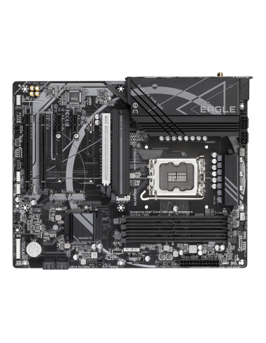 GIGABYTE Z790 EAGLE AX Placa base - Soporta CPUs Intel Core de 14ª generación, VRM digital de 12+1+1 fases, hasta 7600MHz DDR5 (