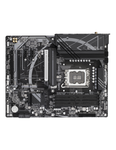 GIGABYTE Z790 EAGLE AX Placa base - Soporta CPUs Intel Core de 14ª generación, VRM digital de 12+1+1 fases, hasta 7600MHz DDR5 (