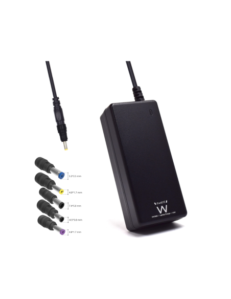 Ewent EW3898 adaptador e inversor de corriente Interior 65 W Negro