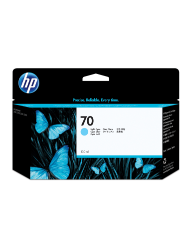 HP Cartucho de tinta 70 cian claro de 130 ml