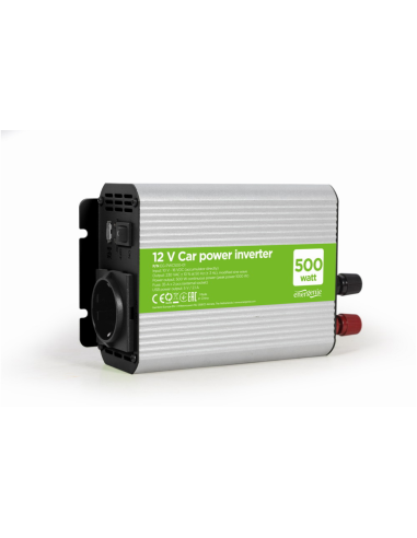 Gembird EG-PWC500-01 adaptador e inversor de corriente Auto 500 W Gris