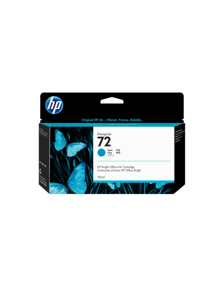 HP Cartucho de tinta DesignJet 72 cian de 130 ml