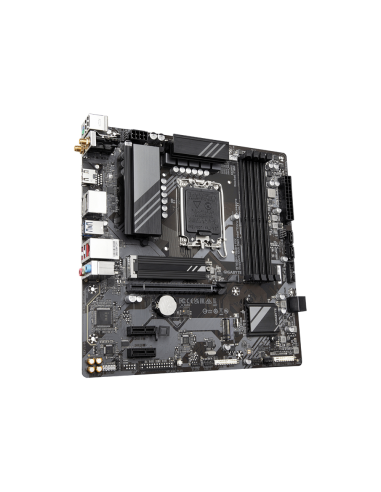 GIGABYTE B760M DS3H AX Placa Base - Compatible con procesadores Intel Core de 14ª generación, VRM digital de 6+2+1 fases, hasta 