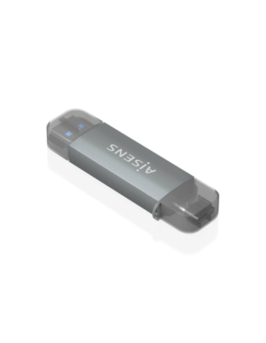 AISENS ASCR-2AC08-GR lector de tarjeta USB 3.2 Gen 1 (3.1 Gen 1) Type-A/Type-C
