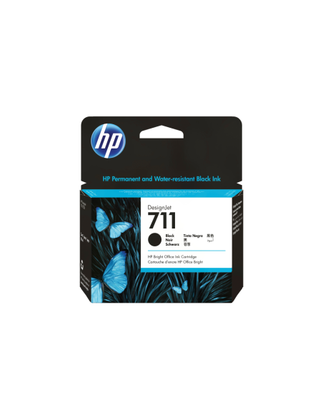 HP Cartucho de tina DesignJet 711 negro de 80 ml
