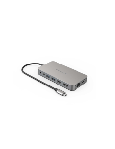 HYPER HDM1H base para portátil y replicador de puertos USB 3.2 Gen 1 (3.1 Gen 1) Type-C Acero inoxidable