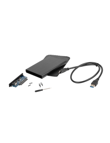 NATEC Rhino Caja de disco duro (HDD) Negro 2.5"