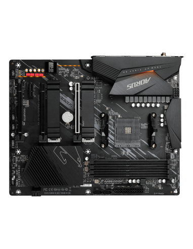 GIGABYTE B550 AORUS ELITE AX V2 Placa base - Procesadores AMD Ryzen 5000, VRM de 12+2 fases, hasta 4733 MHz DDR4, 1xPCIe 4.0 + 1