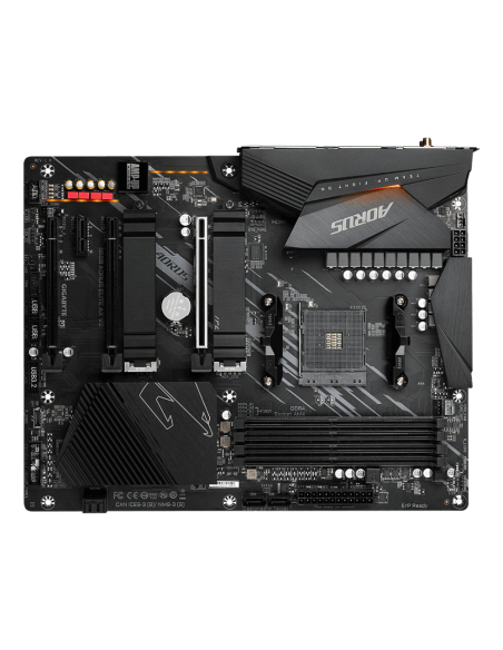 GIGABYTE B550 AORUS ELITE AX V2 Placa base - Procesadores AMD Ryzen 5000, VRM de 12+2 fases, hasta 4733 MHz DDR4, 1xPCIe 4.0 + 1