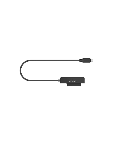 AISENS Adaptador SATA a USB-C USB3.0/USB3.1 Gen1 para Discos Duros 2.5?, Negro